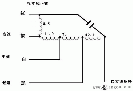 多速电机接线图  第1张