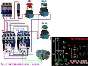 交流接触器实物接线图及其工作原理  第1张