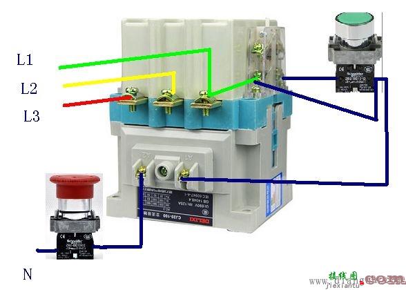 正泰cj20-160接触器实物接线图  第1张