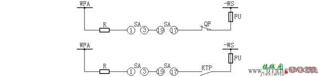 开关事故跳闸音响回路接线图  第1张