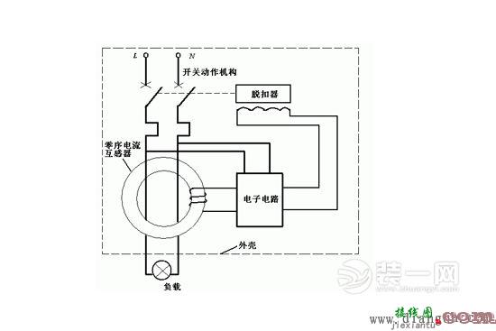 漏电开关接线图  第1张