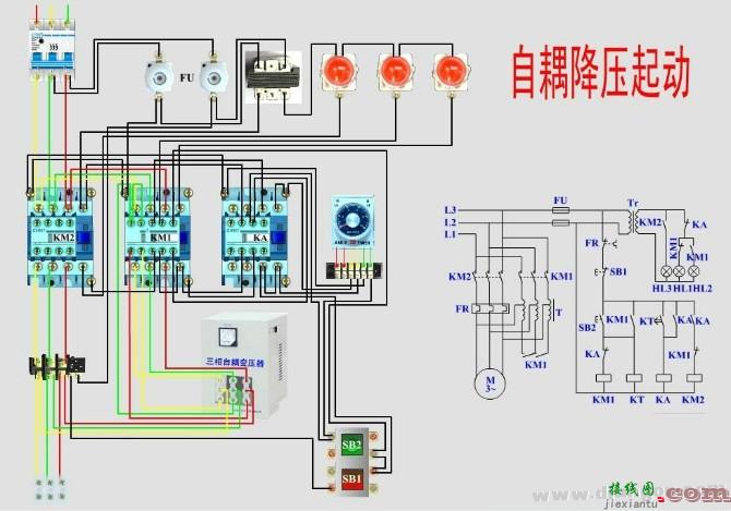 继电器控制电路原理图和接线图大全  第12张