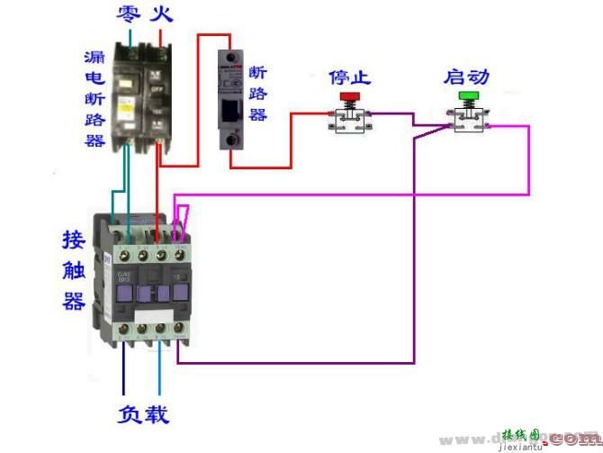 继电器控制电路原理图和接线图大全  第23张