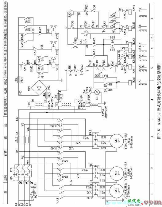 XA6132铣床电气控制电路  第1张