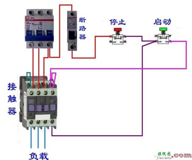 三相电动机单向运行控制线路  第3张