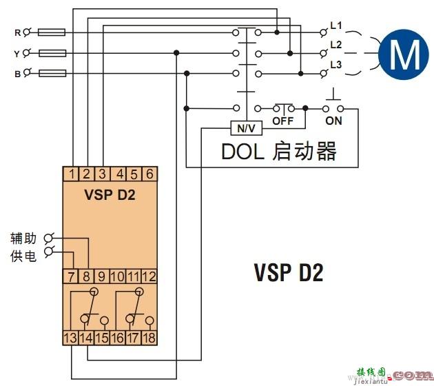 相故障保护继电器接线图  第1张