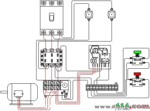 电动机断相保护电路接线示意图  第1张