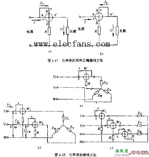 功率表的接线方法电路原理图  第1张