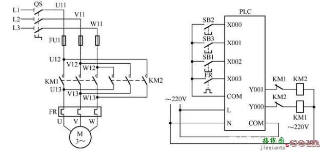 PLC控制三相异步电动机正、反转线路与程序的开发  第3张