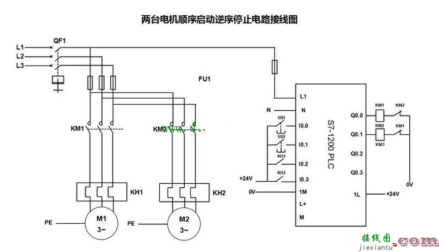 西门子S7-1200PLC控制两台电动机顺序启停逆序停止plc程序实例  第2张