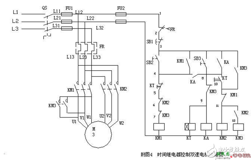 三台电机轮流循环 - 关于电机运行的几个基本电路  第3张