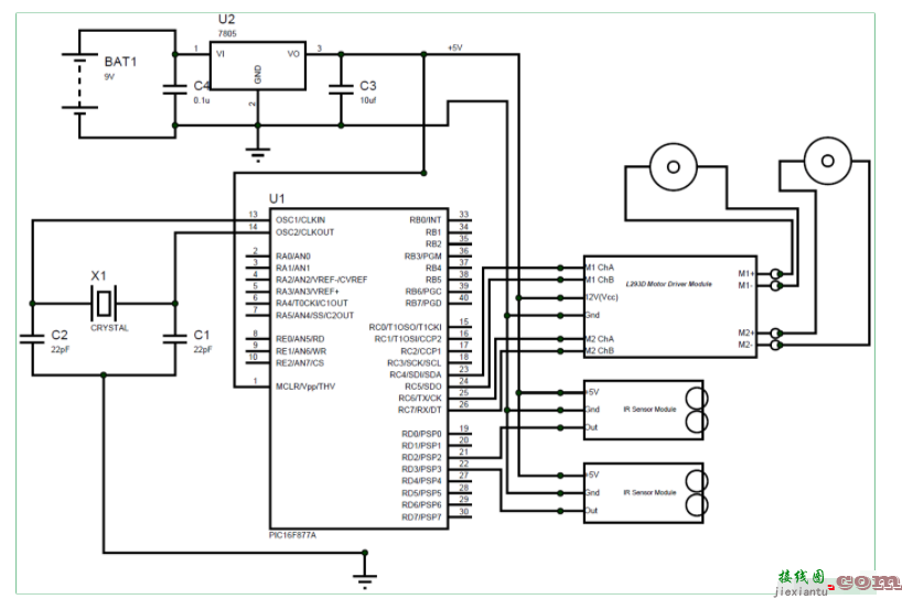 如何使用PIC微控制器构建一个线路跟随机器人  第9张
