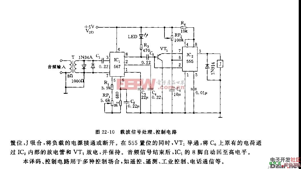 载波信号处理、控制电路  第1张