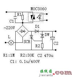 单线电子开关的电源电路图  第1张