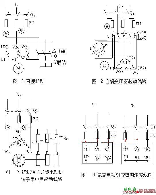 鼠笼电动机变极调速接线图  第1张