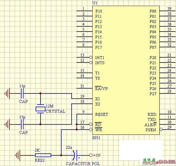 8051单片机的基本工作电路图  第1张