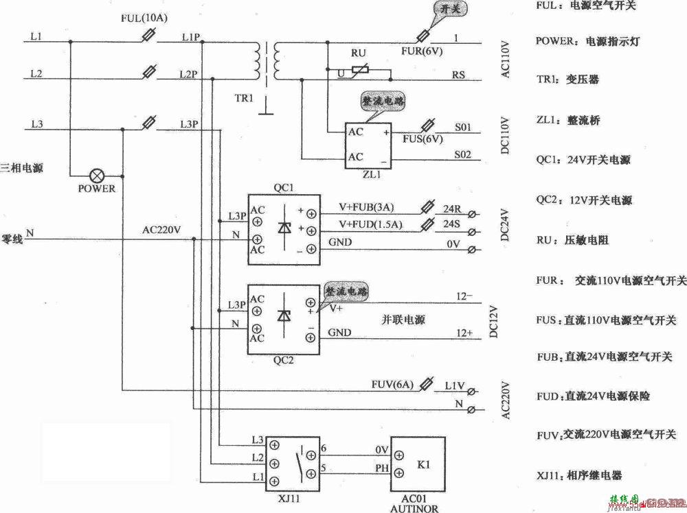 北京富而瑞电梯控制电路图  第1张