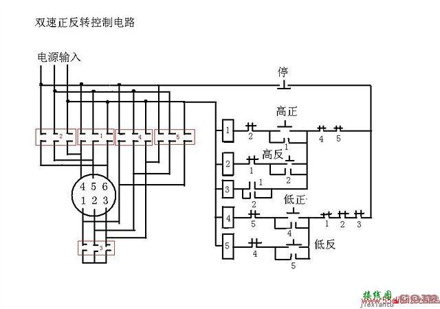 电动机双速正反转电路  第1张