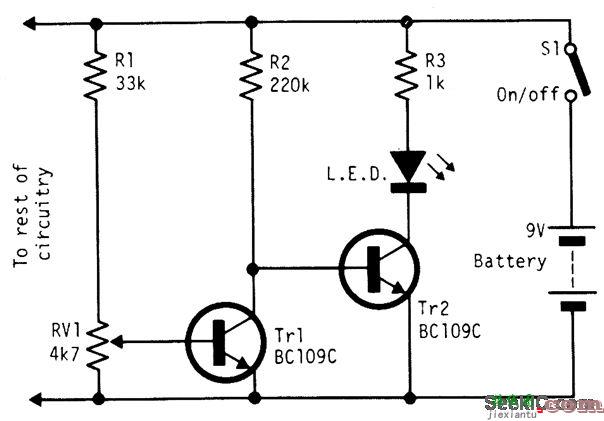 电池状态指示灯电路  第1张