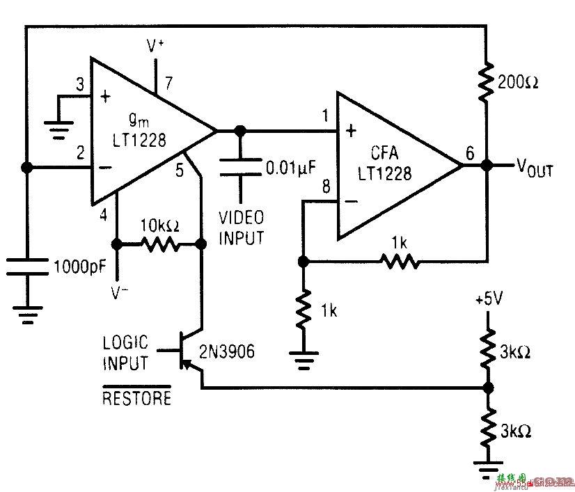 视频直流恢复电路  第1张