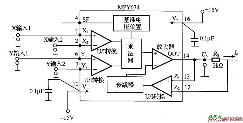 乘法型电压/电流转换电路图  第1张