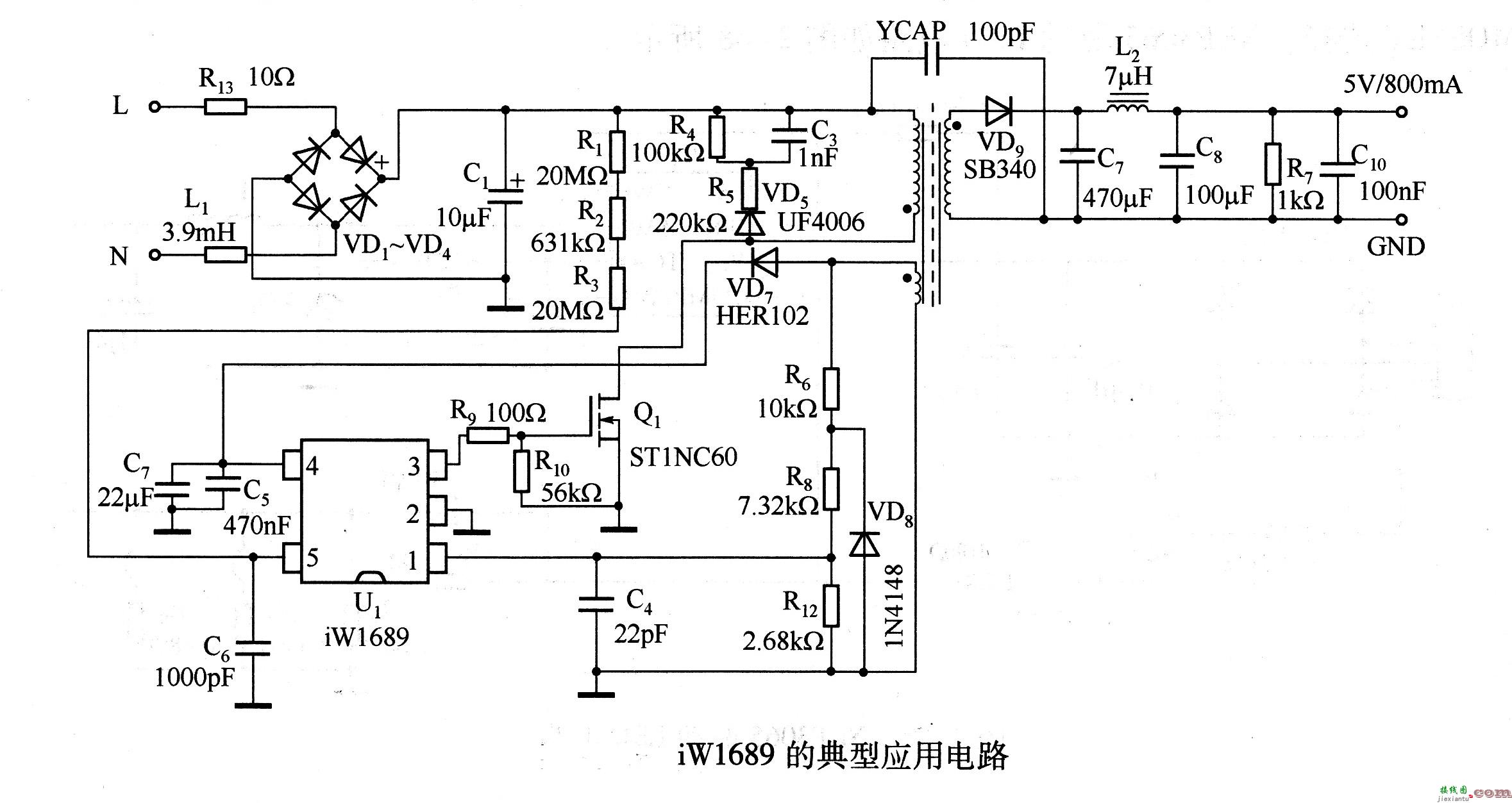 iW1689的典型应用电路  第1张