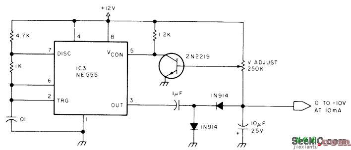 从+12V到0到-10V电路  第1张