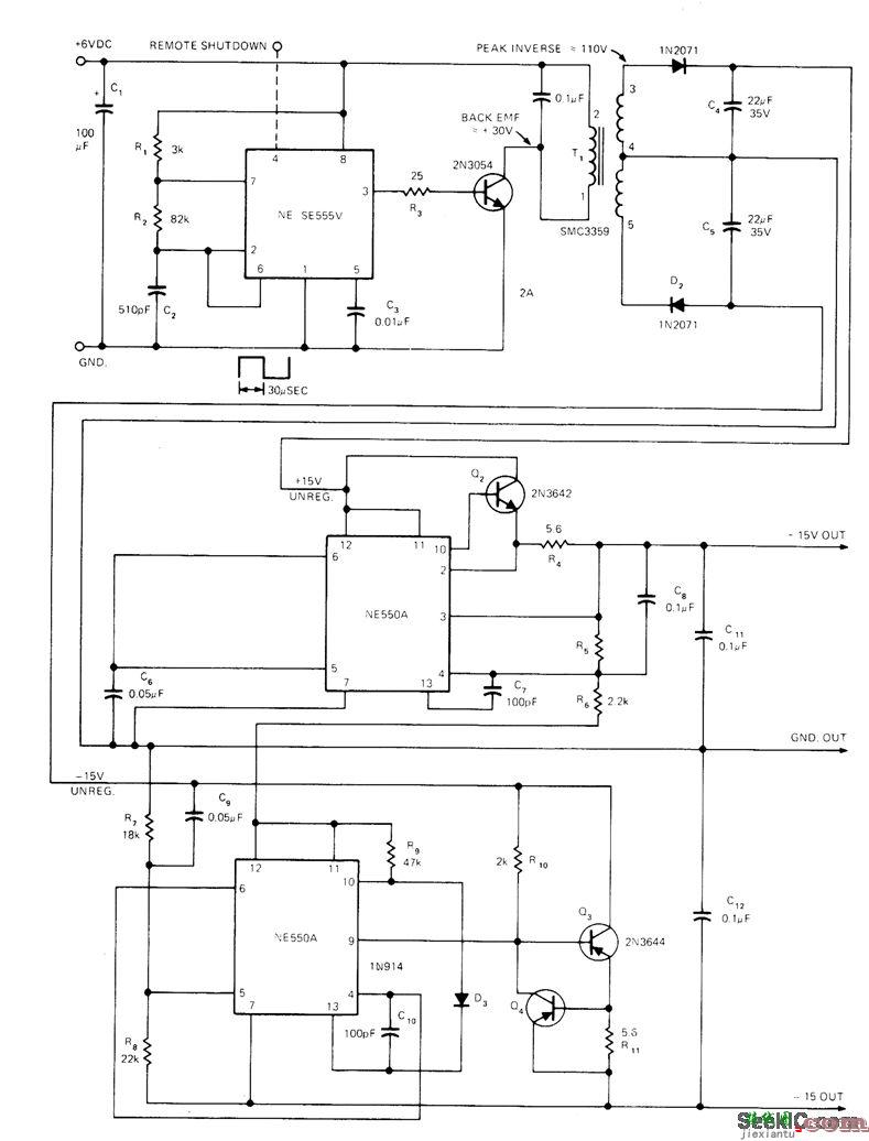6V到±15V电路  第1张