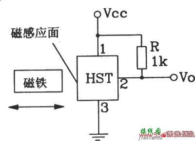 HST霍尔传感器常见应用接口电路图  第1张