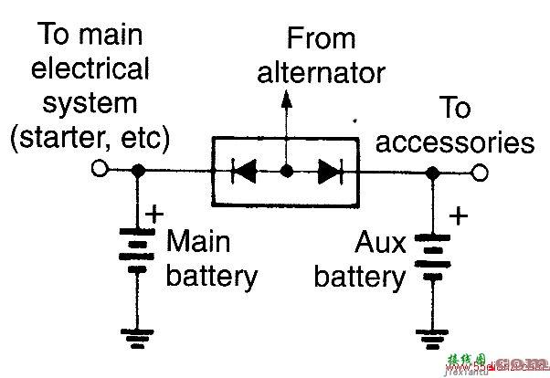 汽车电池隔离器电路  第1张