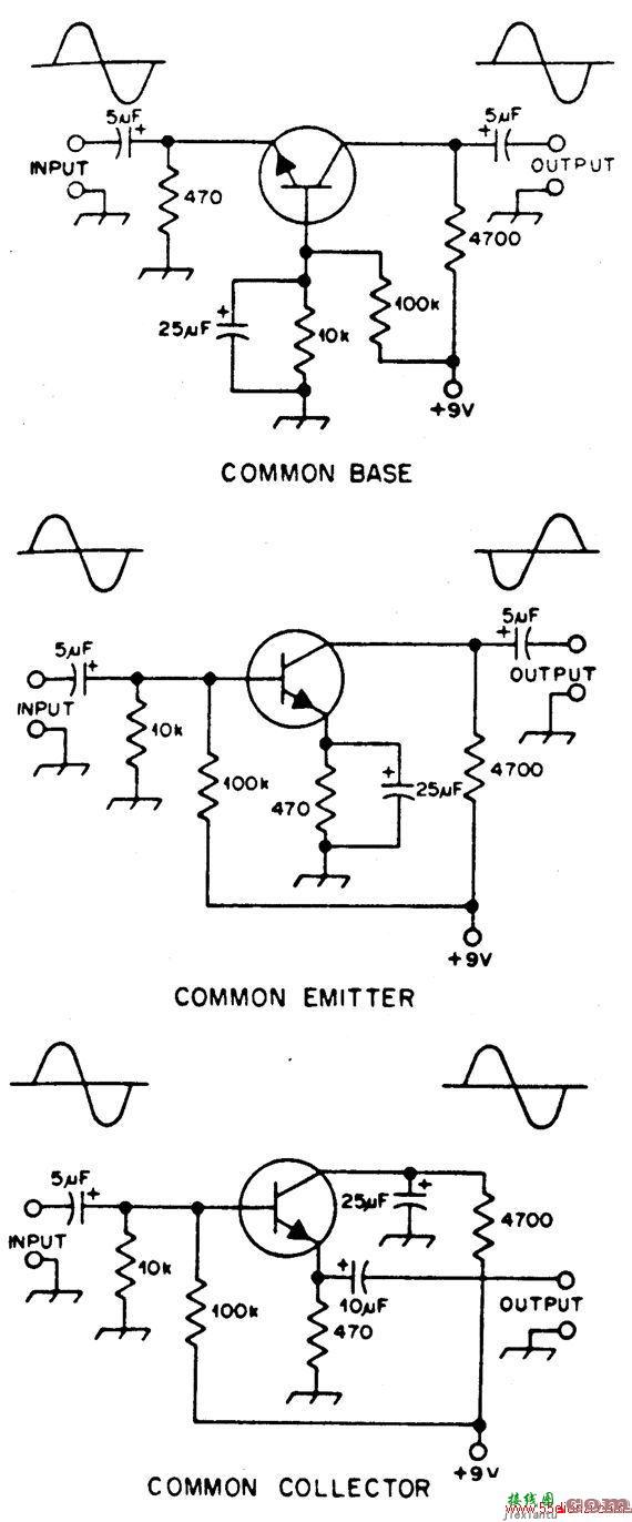 基本晶体放大器电路图  第1张