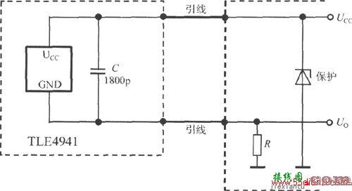 智能霍尔传感器集成电路TLE4941典型应用电路图  第1张