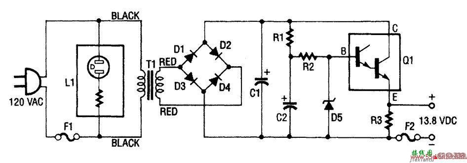 13.8V 2A稳压电源电路  第1张