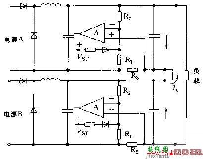 两电源串联时故障防止电路  第1张