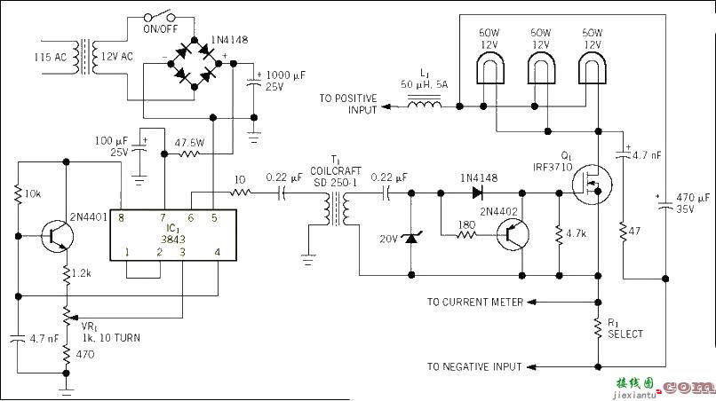 220V/12V 150W开关电源电路图  第1张