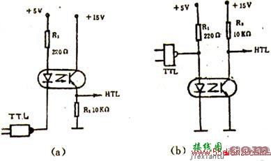 光电耦合器电平转换电路图  第1张