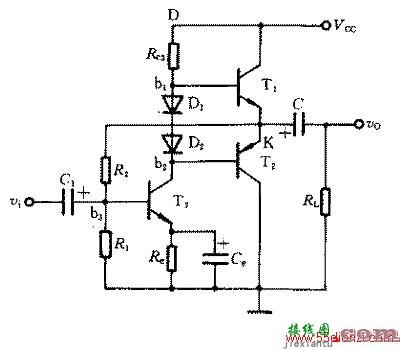 甲乙类双电源互补对称电路图  第1张