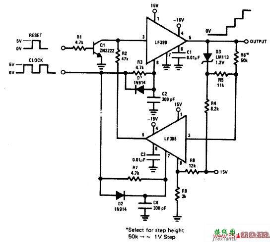 阶梯波发生器电路图  第1张