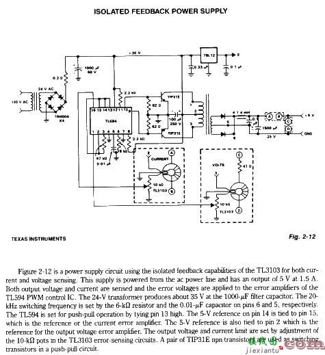 ISOLATED Feedback power supply circuit  第1张