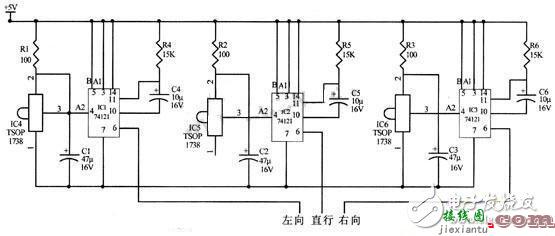 追踪红外线源机器人电路设计 - 机器人技术电路设计图集锦  第1张