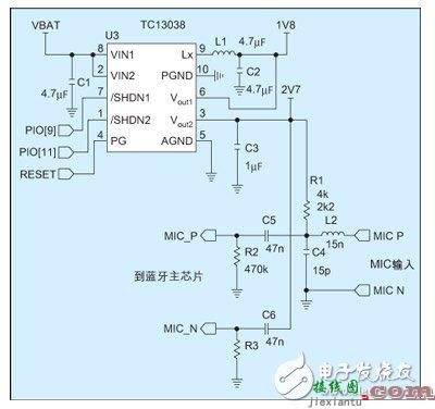 高集成智能蓝牙耳机电源电路 - 智能蓝牙电路设计图集锦  第1张