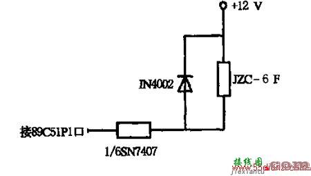 接口的继电器驱动电路图  第1张