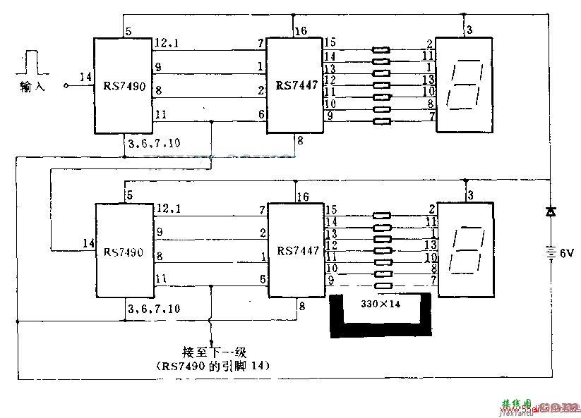 表演用的多位计数电路图  第1张