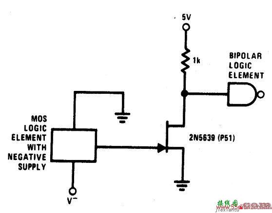 负转正电源电压逻辑电平转换器  第1张