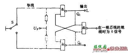 采用“与非”门的防颤电路图  第1张