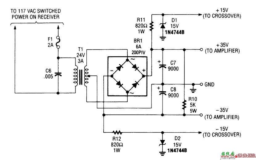 低音炮功放电源电路  第1张