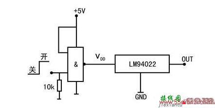 lm94022接两输入与门实现关闭功能电路图  第1张