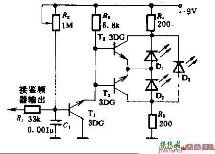 准确的调频调谐指示电路图  第1张