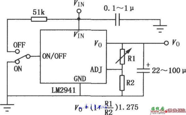 LM／LT多功能开关集成稳压器的典型应用电路图  第1张