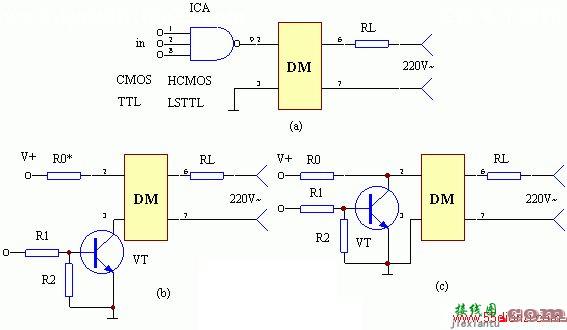 多敏固态控制器与其它集成电路配接电路图  第1张